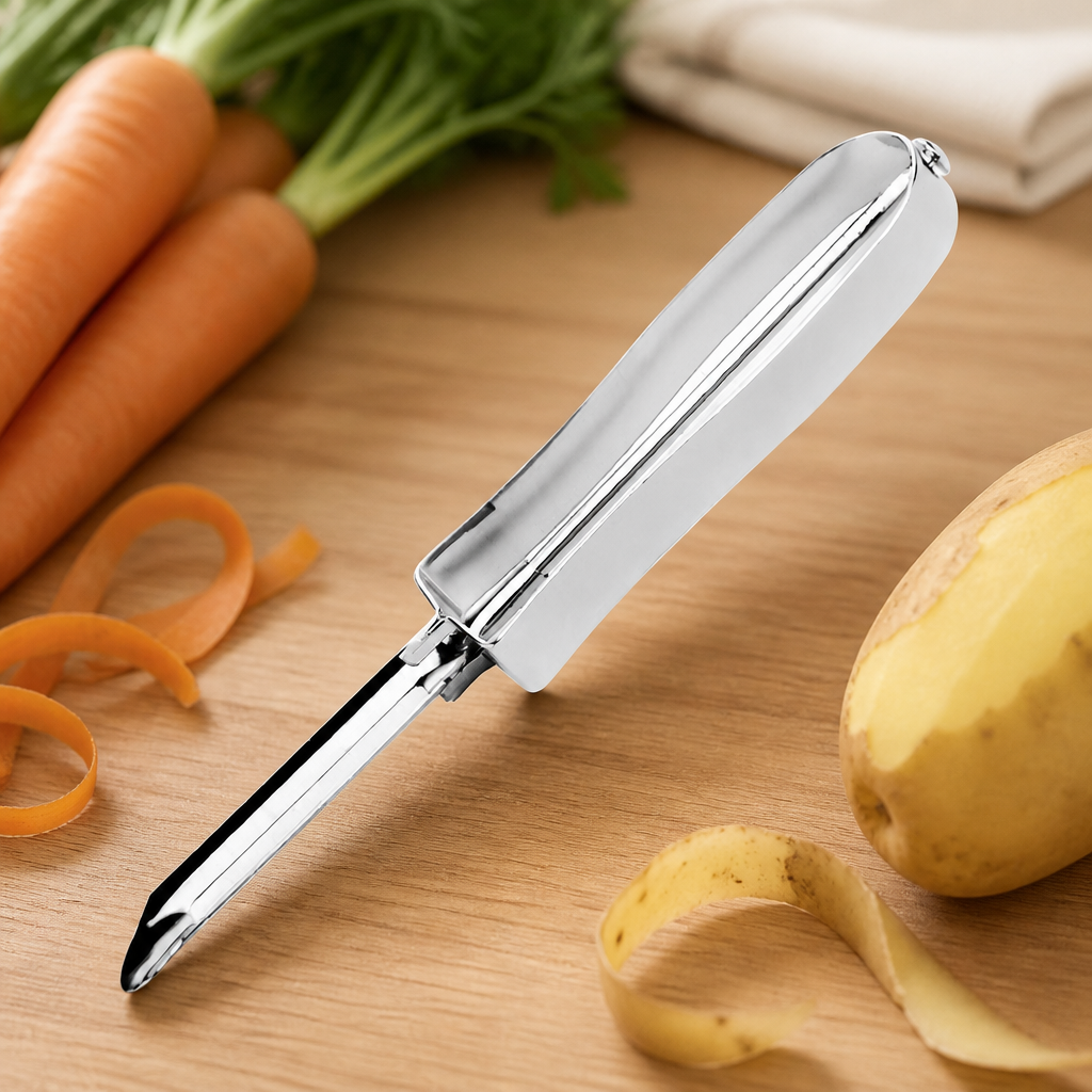 Commercial Stainless Steel Vegetable Peeler Ergonomic Design