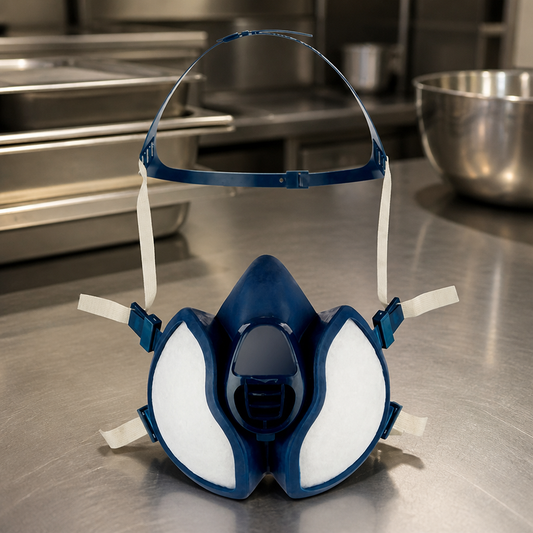 Reusable Half Mask Respirator for Commercial Kitchen Safety