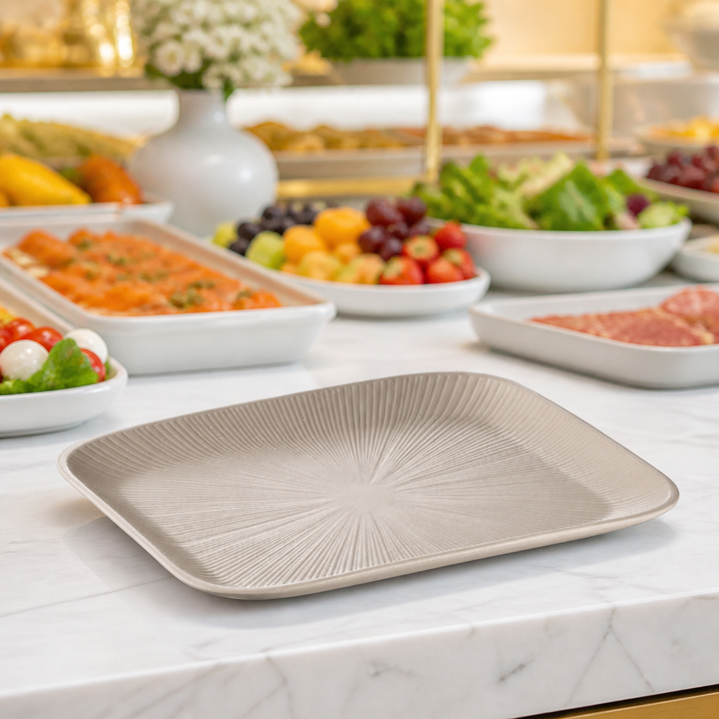 Commercial GN 1/2 Tray Sand 325x265mm durable melamine