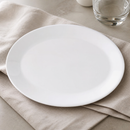 Commercial Oval Porcelain Dishes 280mm for Fine Dining 12 Pack