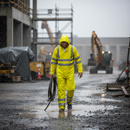 Premium High Visibility Waterproof Coverall with PU Coating and Breathable Fabric for Enhanced Comfort and Protection