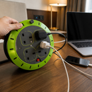 Commercial 4 Socket Cable Reel with Thermal Cut Out 5m