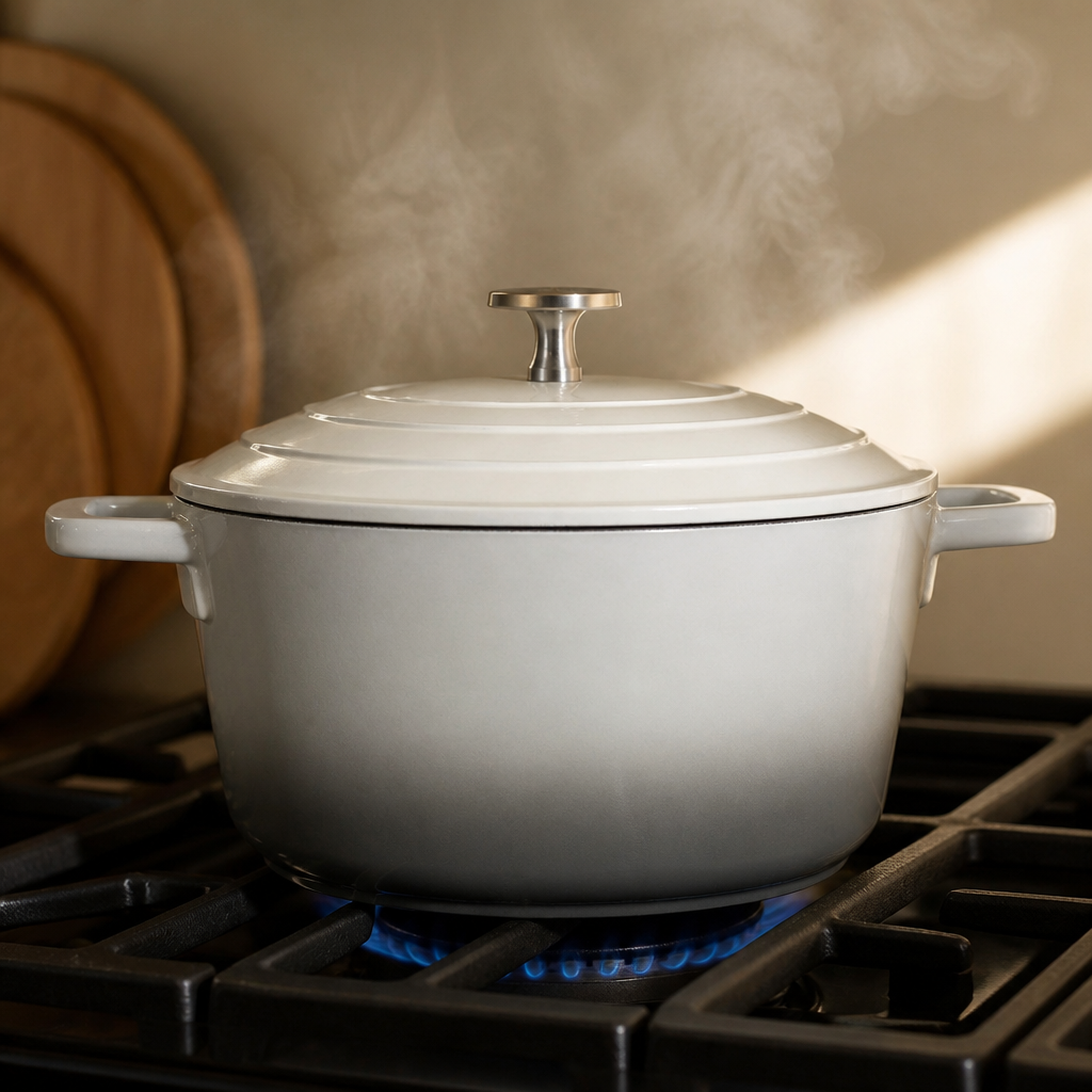 Commercial Casserole Dish 2.5L Cast Aluminium Grey Ombre