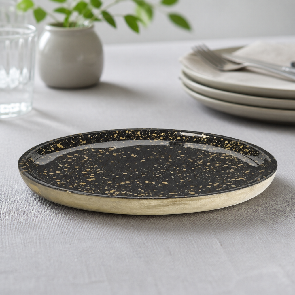 Mango Plate Black 355x25mm
