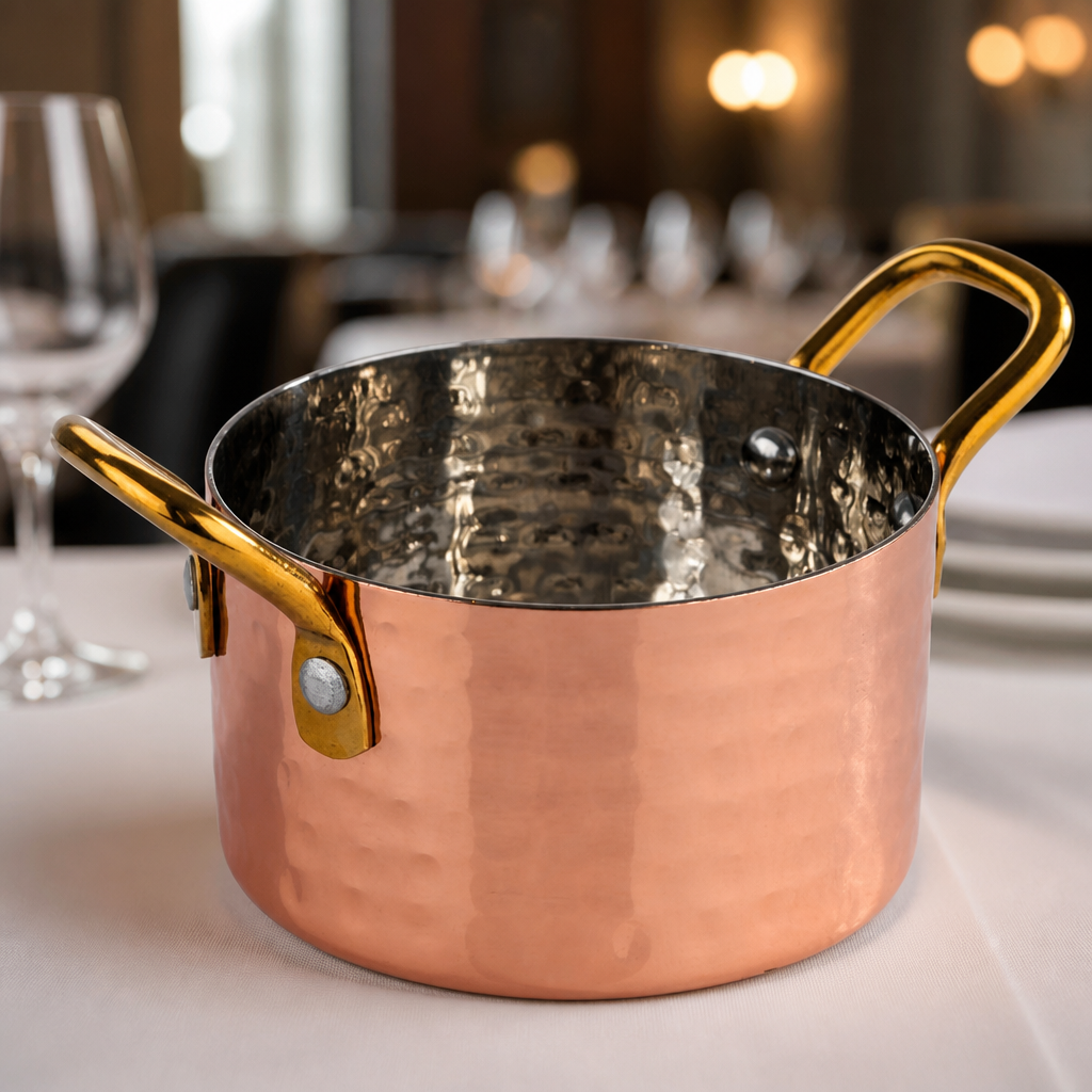 Small Commercial Serving Pot 90mm Diameter 0.3L Capacity