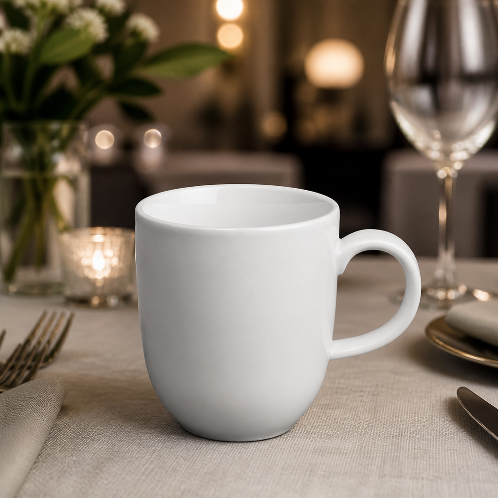 Commercial 280ml Mugs for Restaurants - 12 Pack