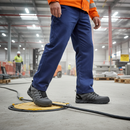 Premium Lightweight Safety Trainer with Fiberglass Toecap and Composite Midsole - Water Repellent and Breathable Design