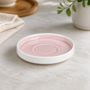 Commercial Pink Fondant Saucers 136mm 6 Pack Porcelain