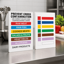 Commercial High Density Plastic Chopping Board Set 600x450mm