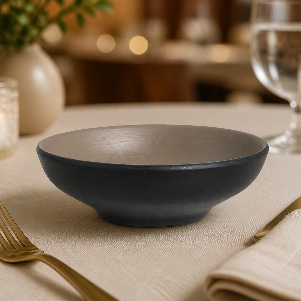 Commercial Melamine Shallow Bowls 127mm - 24 Pack