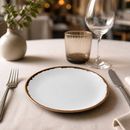 Commercial Coupe Plates Natural 217mm - 12 Pack Artisan Style