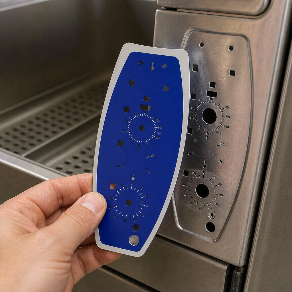Replacement Panel Label for Commercial Chip Scuttle 600 Series