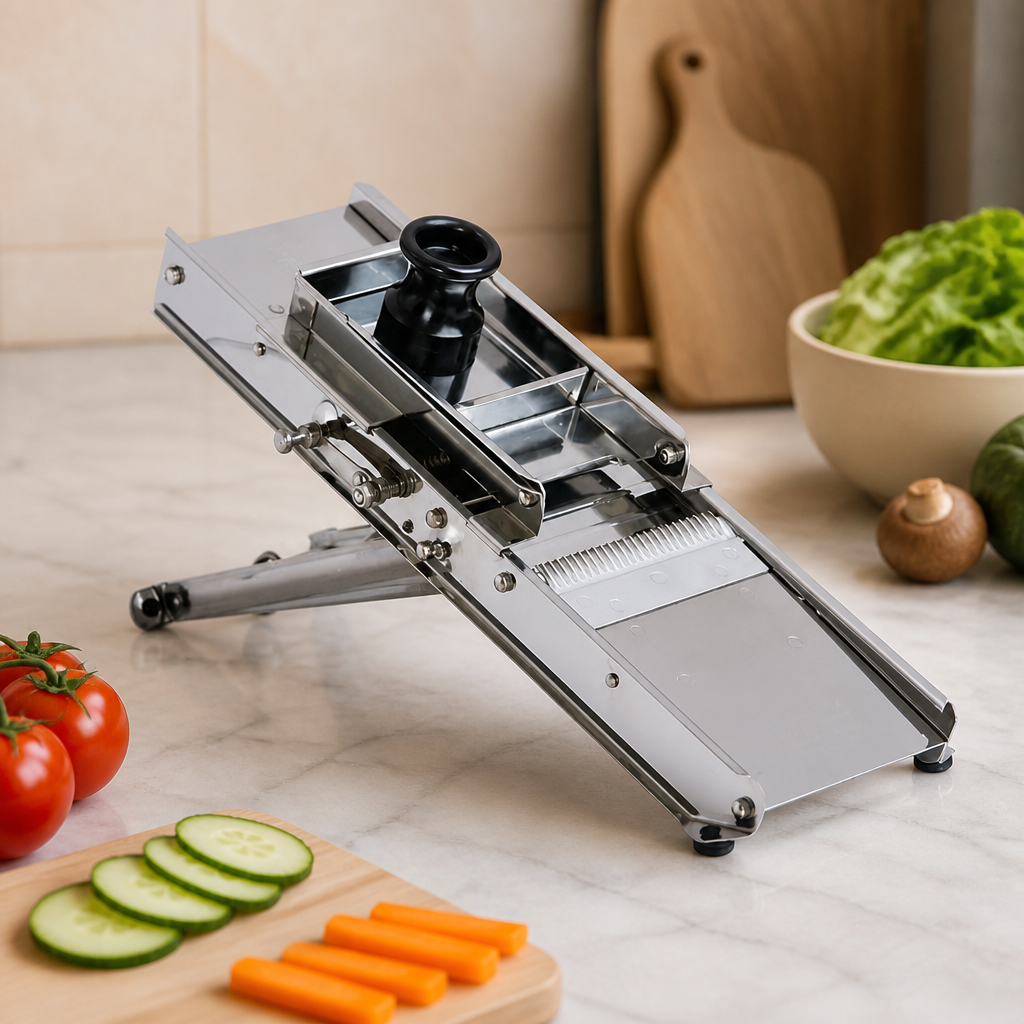 Mandoline Safety Guard for Precise Vegetable Cutting and Slicing