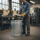 Premium Heavy Duty Stackable Tapered Bin with Standard Lid - Capacity 86 Litres for Versatile Storage Solutions