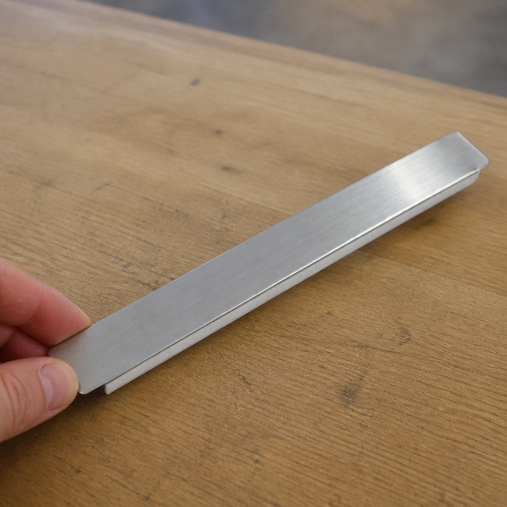 Commercial stainless steel support for countertop prep fridges