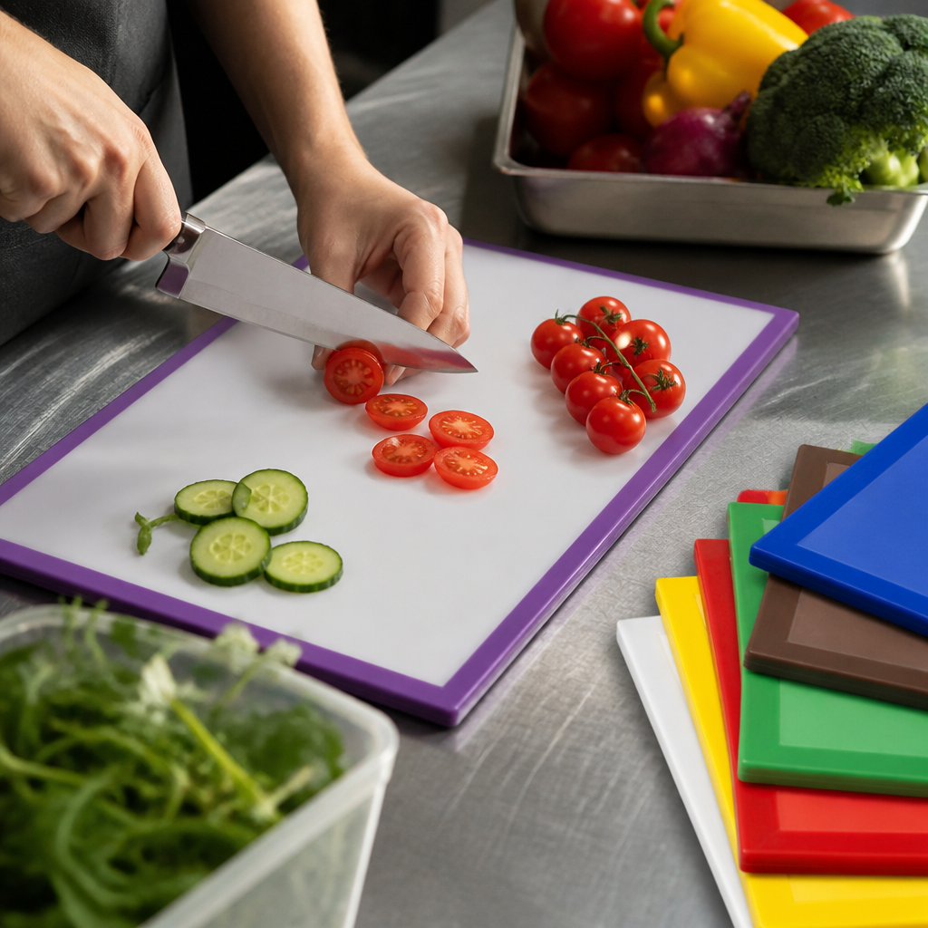 Commercial Antibacterial 7-Piece Chopping Board Set 450x305mm