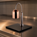 Copper Heat Shade with Marble Base for Commercial Food Warmers