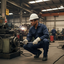 Premium Flame Retardant Boilersuit with Concealed Stud Front and Multiple Pockets in Navy Color