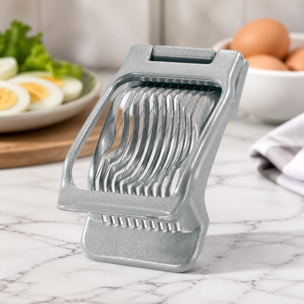 Commercial Egg Slicer with Stainless Steel Wires and Aluminium Frame