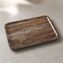 Commercial Dark Oak Laminate Rectangular Tray 460x360mm