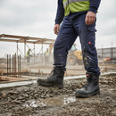Premium Waterproof 8.5" Hi-Leg Safety Boot with Comfortable Liner and Abrasion-Resistant Scuffcap