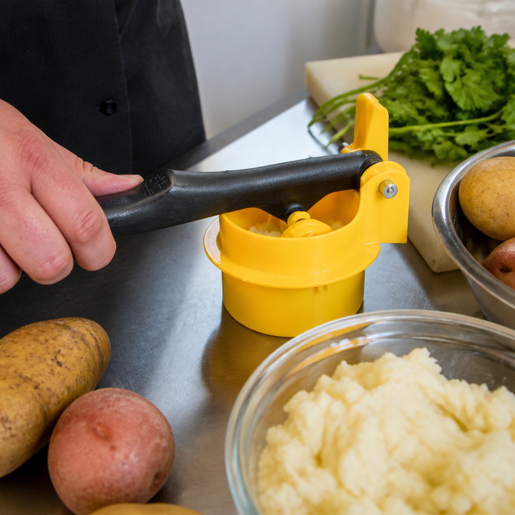 Durable composite plastic commercial potato masher accessory