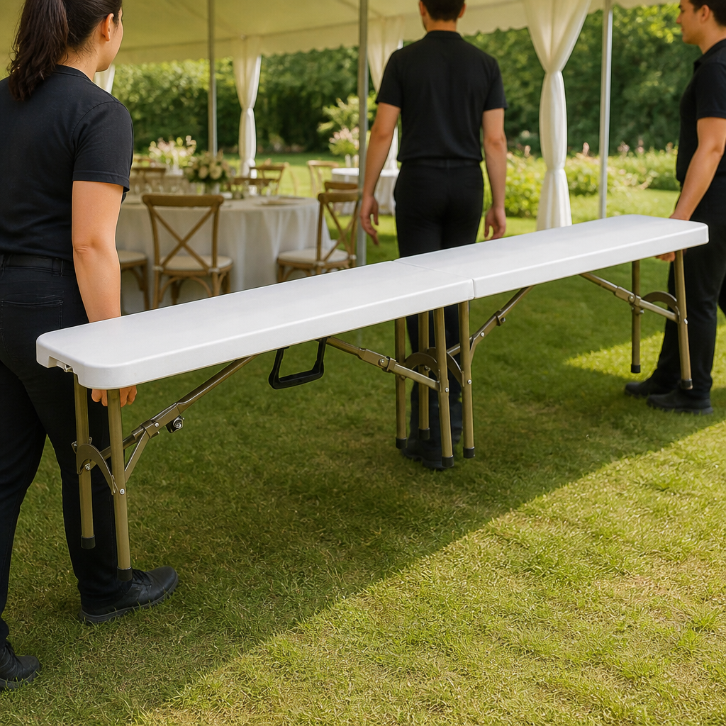 Commercial Folding Bench 1830mm for function room use