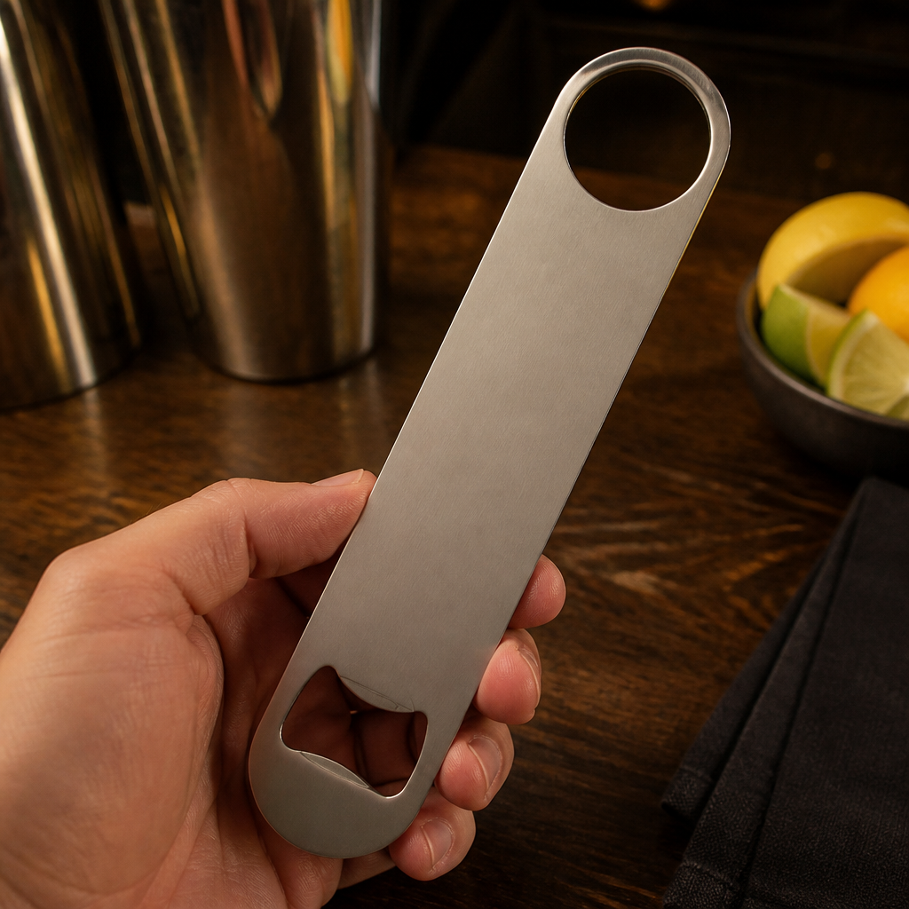 Commercial stainless steel bartender blade bottle opener