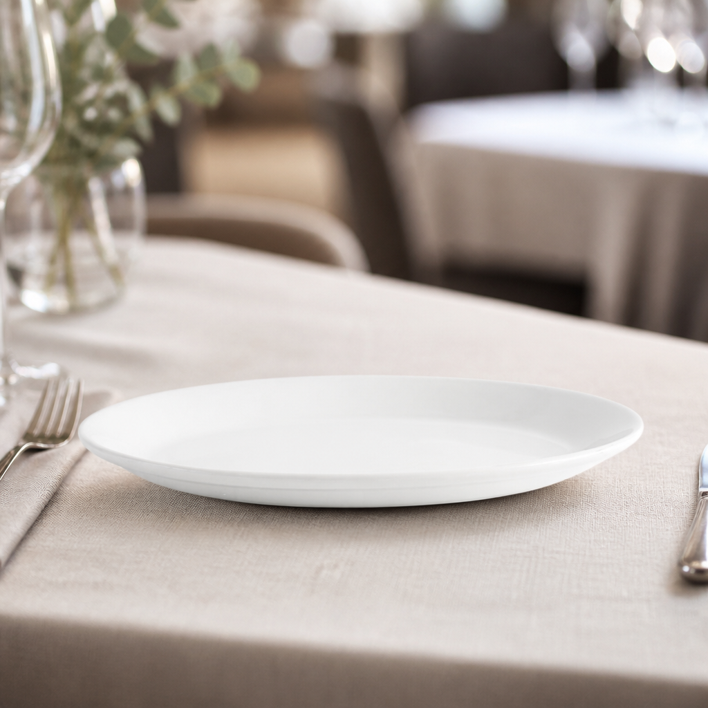 Commercial Oval Platters 305mm 12 Pack Durable Serving Plates