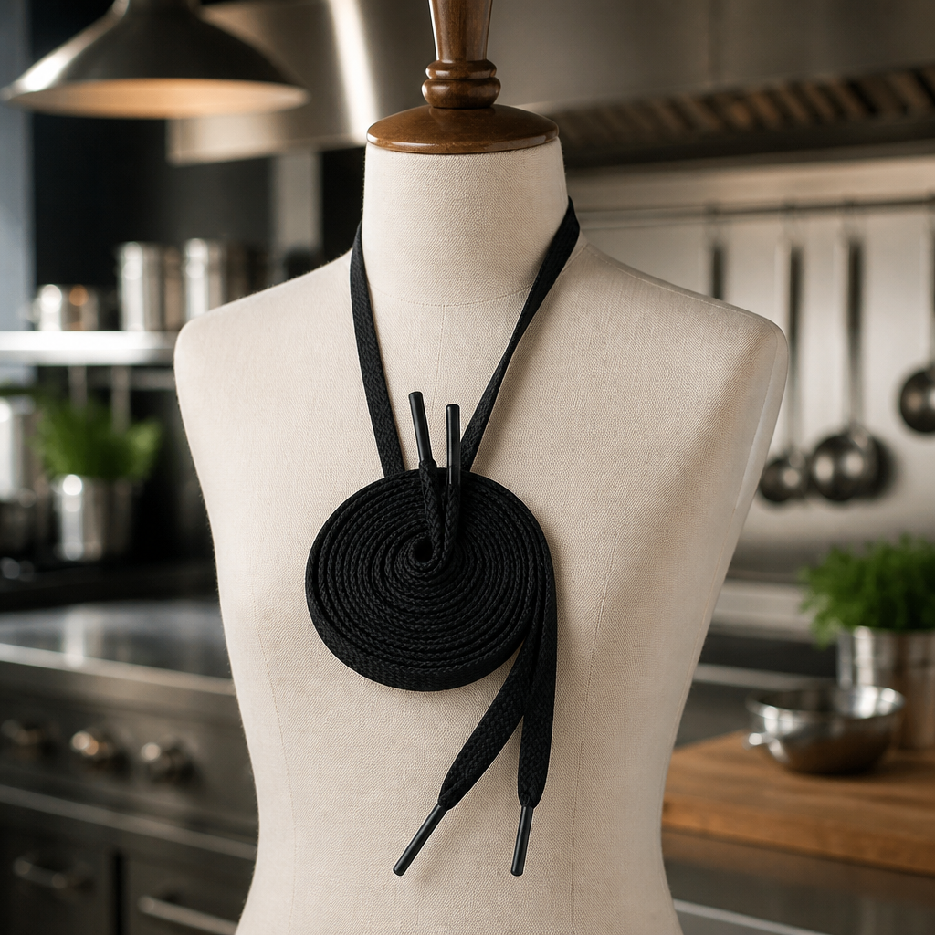 Commercial Flat Black Shoe Laces for Footwear Accessories