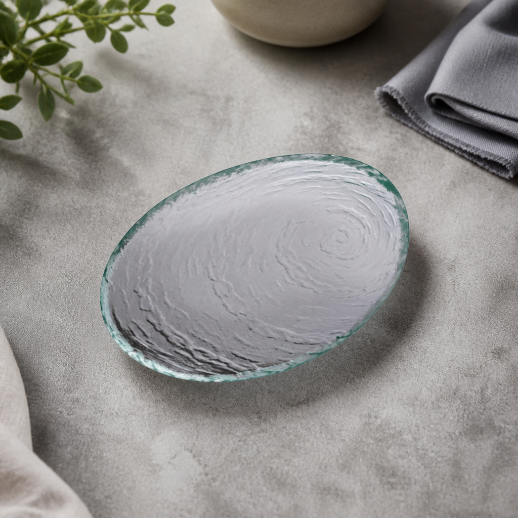200mm Clear Glass Bowls for Desserts and Soups - 12 Pack