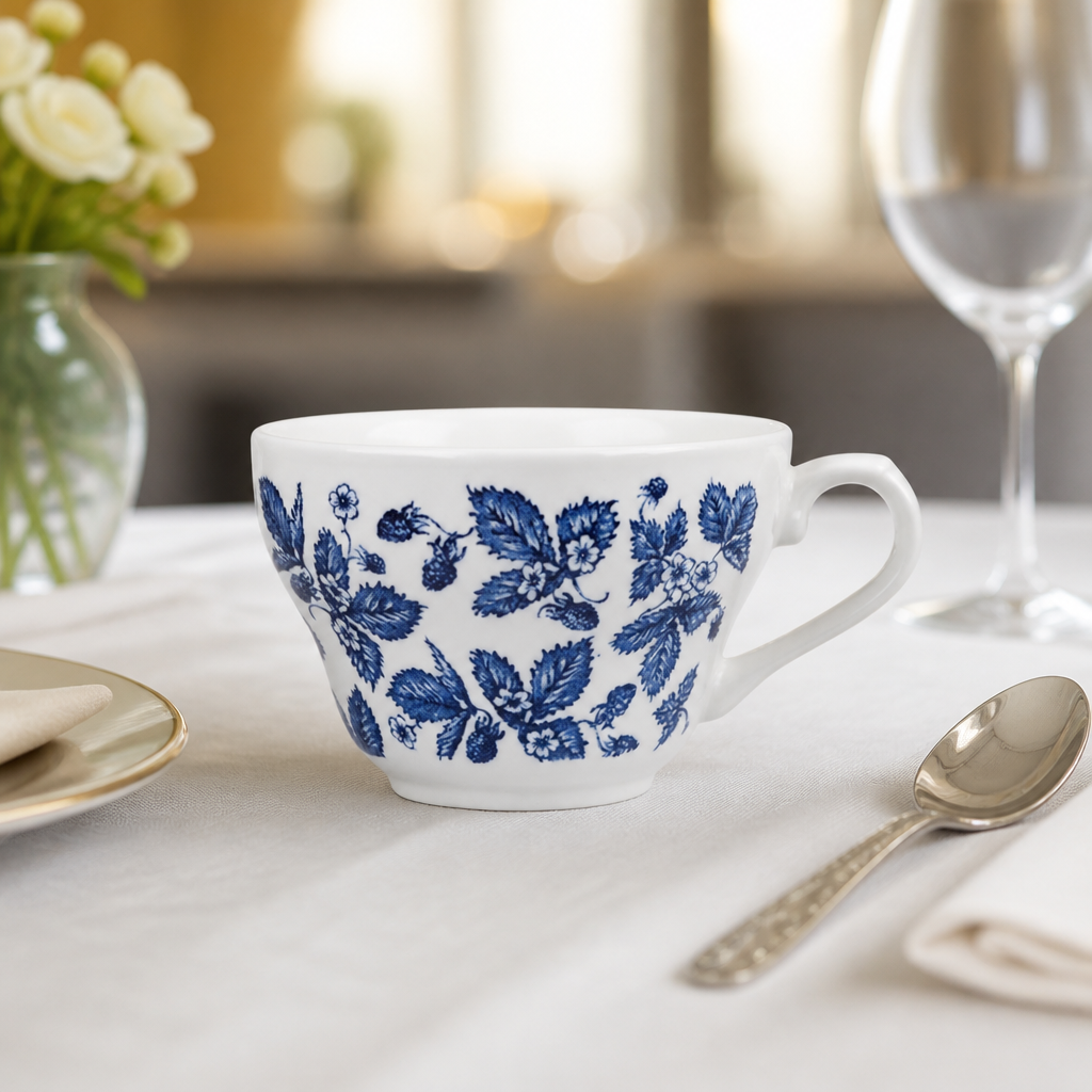 Set of 12 vintage porcelain tea cups 200ml