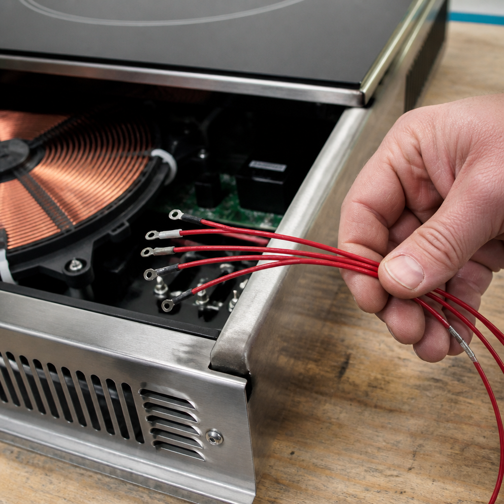 Commercial Induction Hob Connecting Cable 320mm Red Wire
