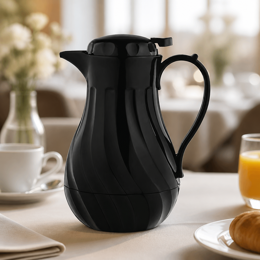 Commercial Insulated Swirl Jug 2L in black