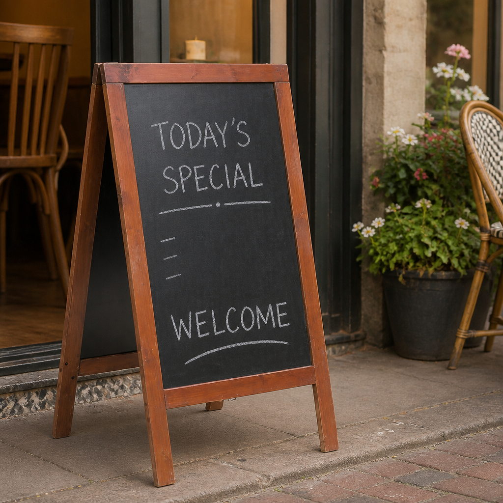 Commercial Pavement Board 800x1350mm with Marker Pens Set