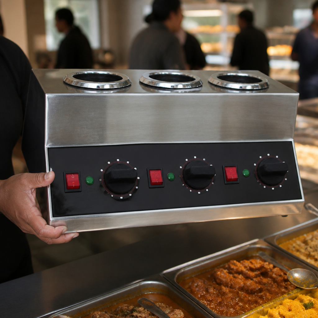 Commercial Triple Sauce Bottle Warmer for food service