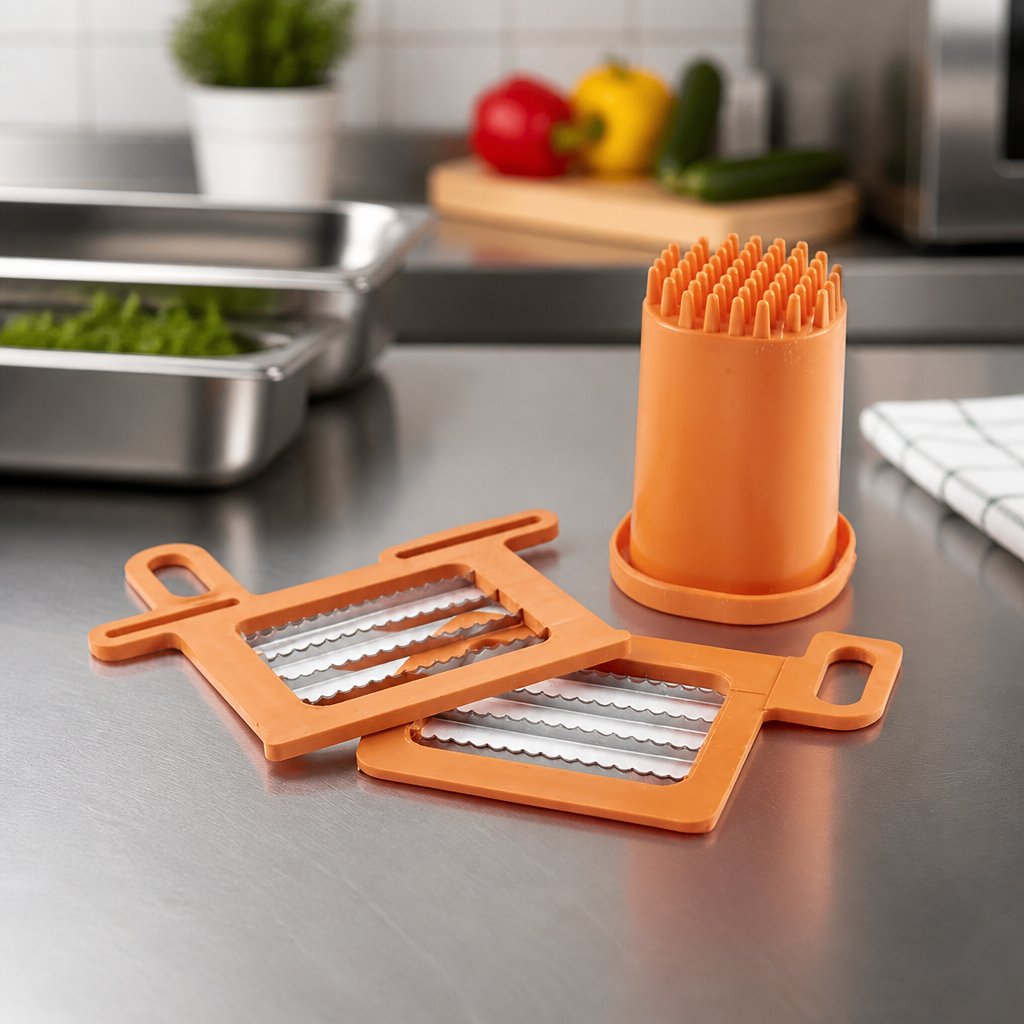 Complete Grid Kit and Pusher for Manual Vegetable Dicer