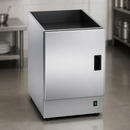 Commercial Heated Open Top Pedestal With Doors 600mm Size