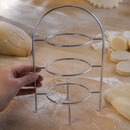 3-Tier Commercial Cake Stand for High Tea Service Silver