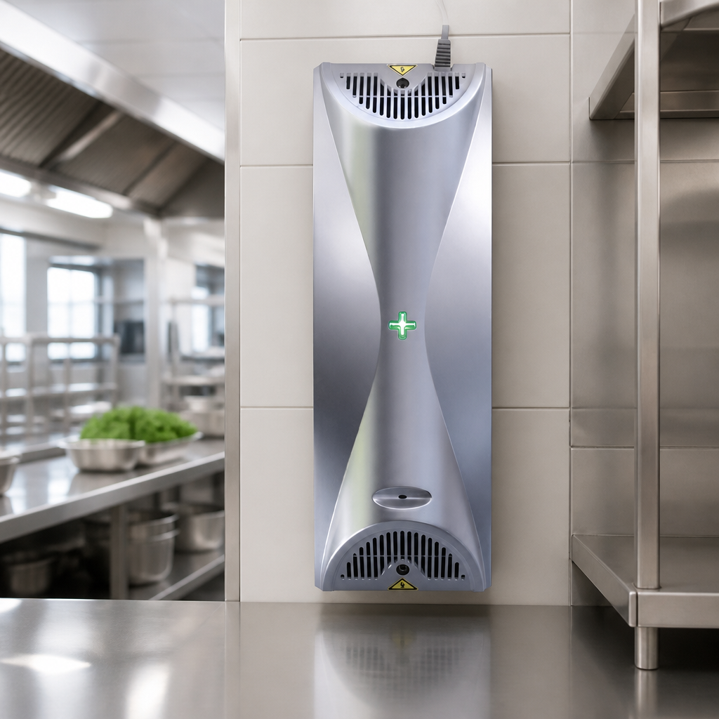 Titanium Finish Commercial Air Steriliser for Food Prep Areas