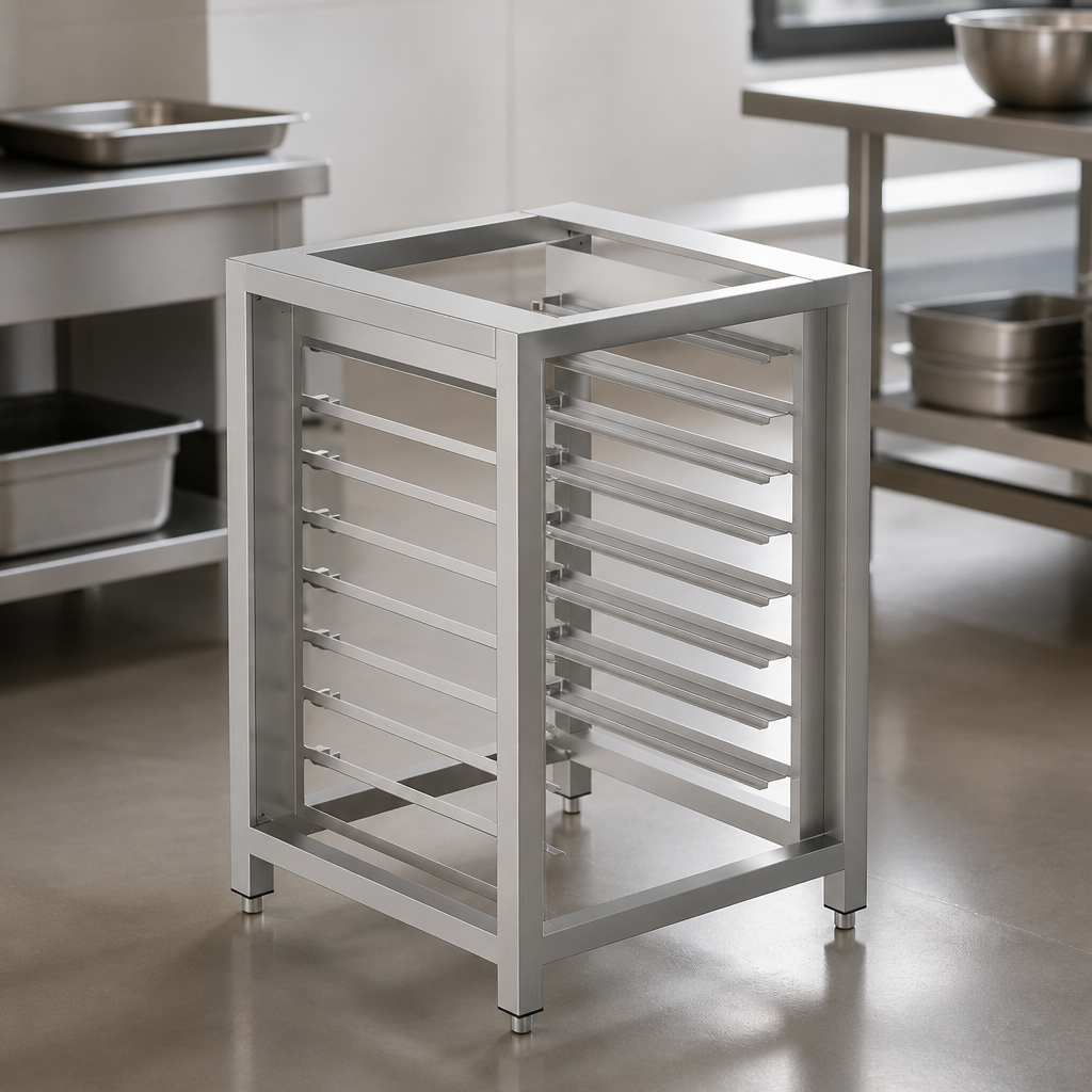 Commercial Oven Support Frame 600mm Stainless Steel 8 Tray Capacity