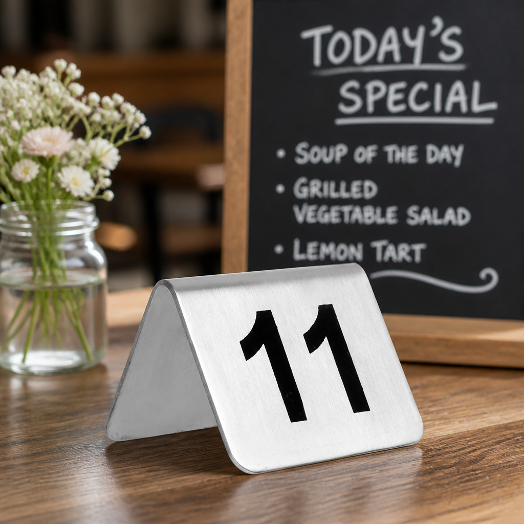 Stainless Steel Table Numbers 11-20 (10 Pack)