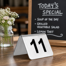 Commercial Stainless Steel Table Number Holders 11-20 Pack