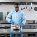 Premium Disposable Aprons in Blue Color, 42x27 Inches - Pack of 100, Made from 100% HDPE Material