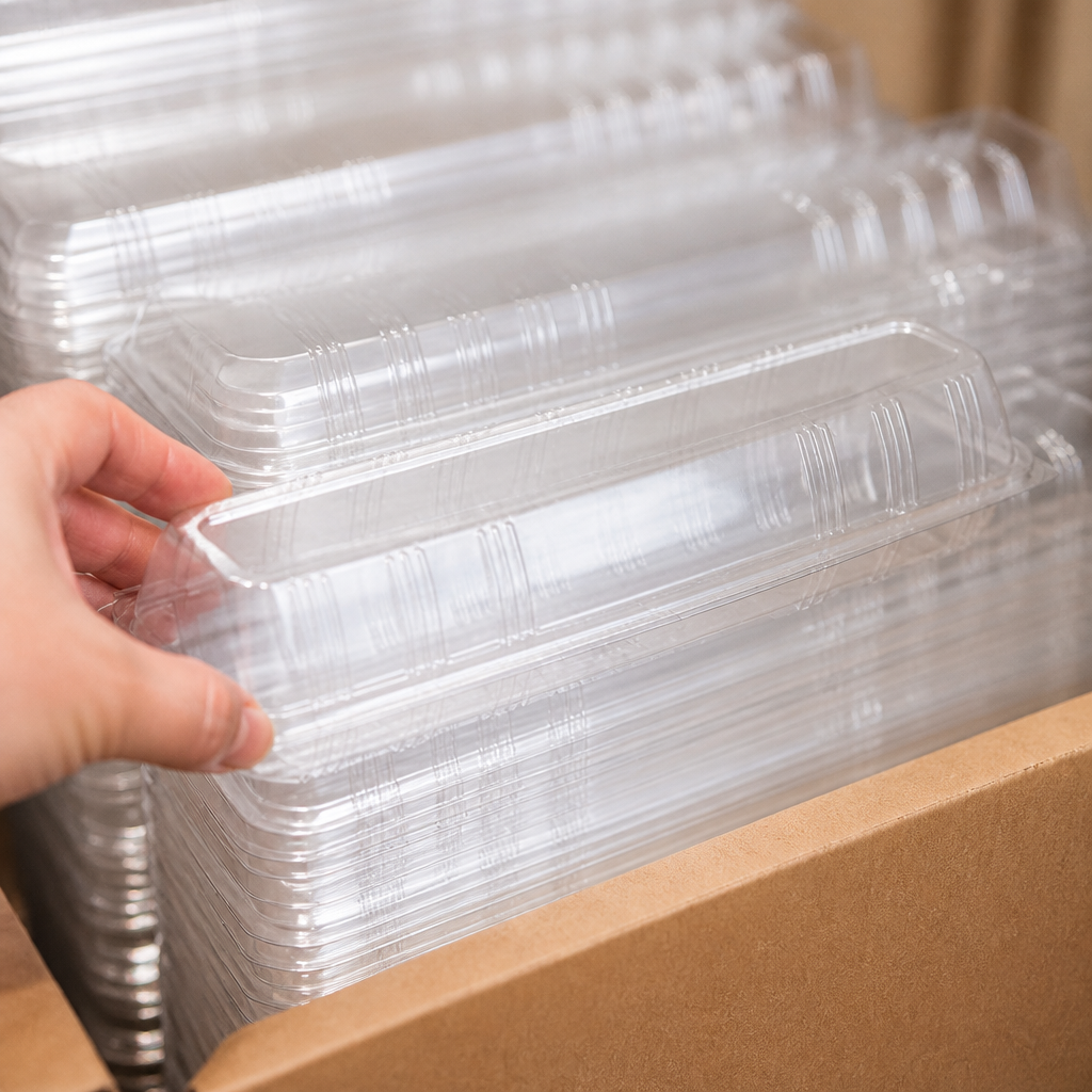 Clear Baguette And Sandwich Containers 12" 200 Pack