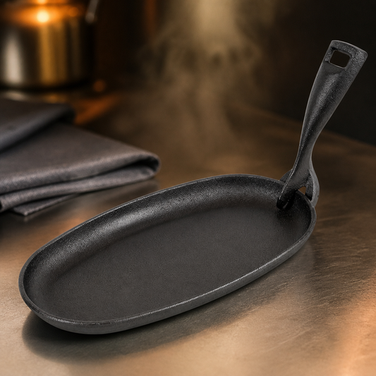 Commercial Cast Iron Oval Sizzler Platter 240x140mm