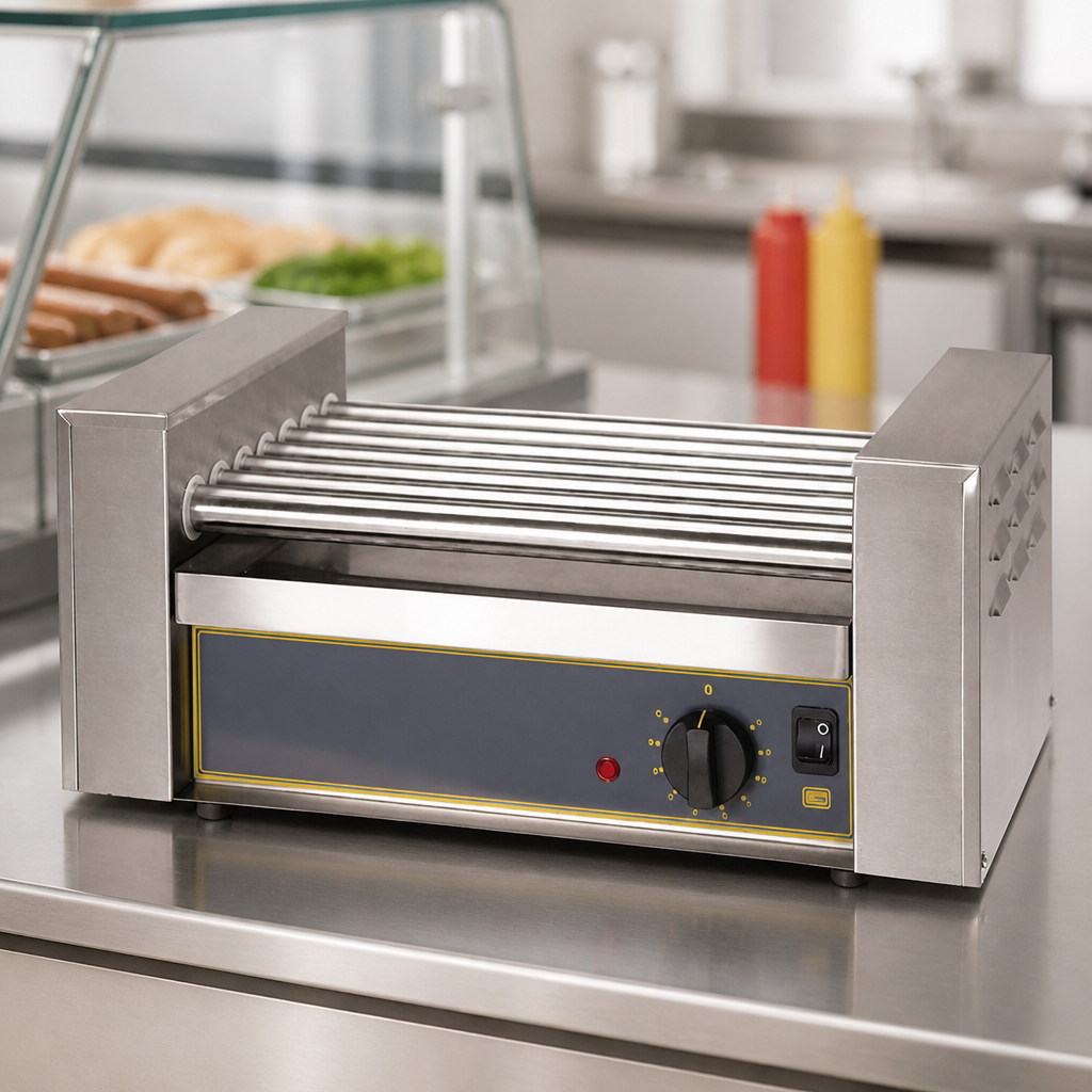 Commercial Hot Dog Roller Machine 12 Capacity for Catering