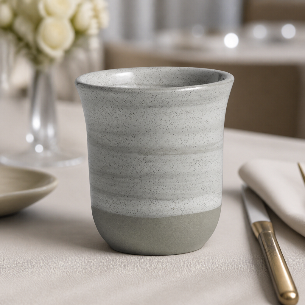 Commercial Handless Cups 142ml Dove Colourway 24 Pack