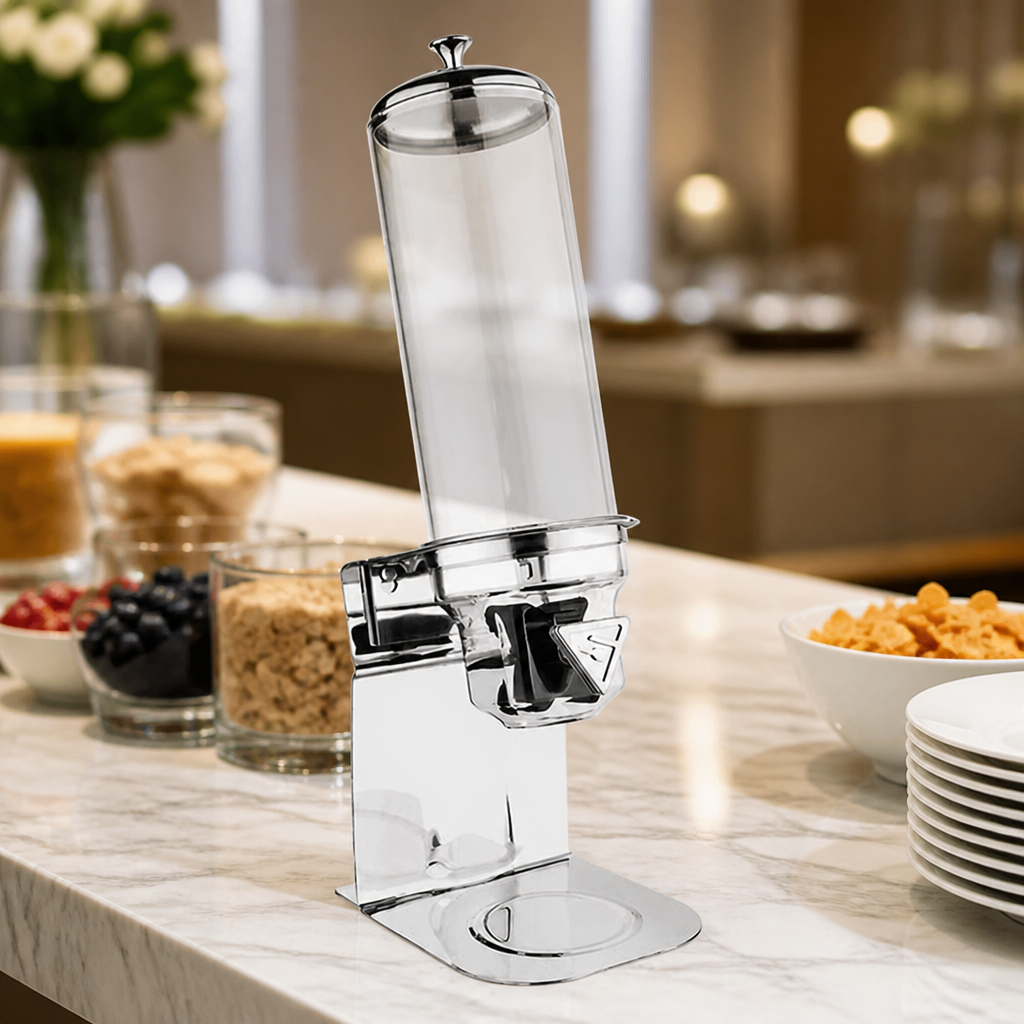 Commercial Cereal Dispenser 4L Capacity for breakfast service