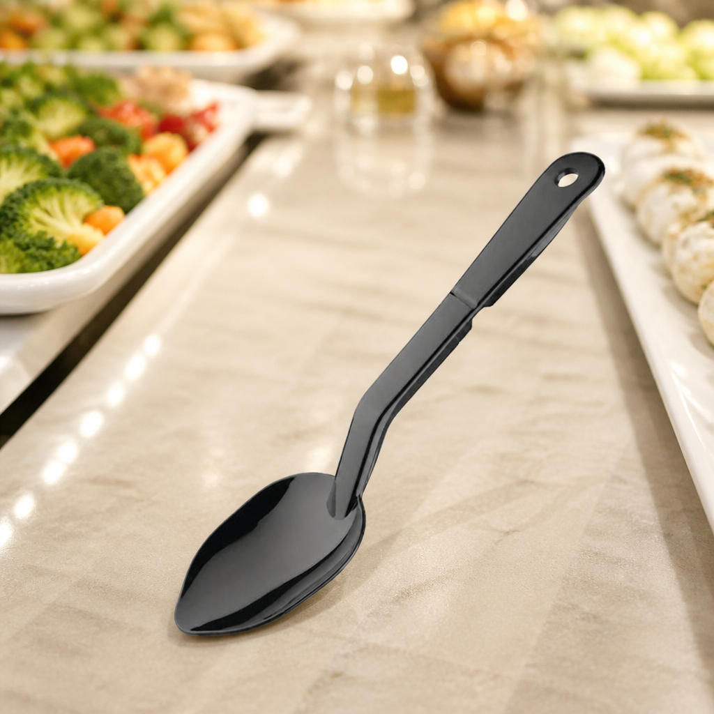 Commercial Polycarbonate Serving Spoon 11.5" with ergonomic handle